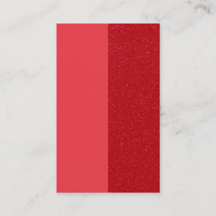 Tomato-Red Dual-Finish Card, Right Accent (Custom) Business Card