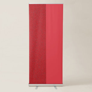 Tomato Red Dual-Texture Roll-Up Banner – Customize