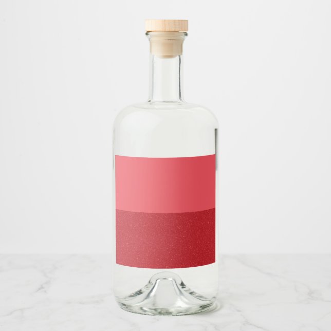 Tomato Red Dual-Tone Liquor Labels – Customizable (Front)