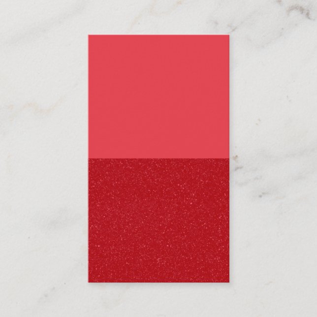 Tomato Red Duo Block Calling Card – Customizable (Front)