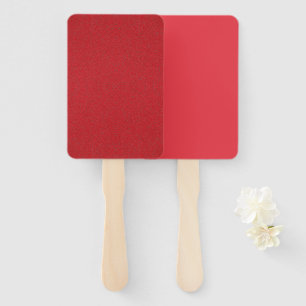 Tomato Red Duo Hand Fan Set – Textured & Solid