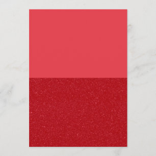 Tomato Red Glitter Half & Half Menu – Customizable