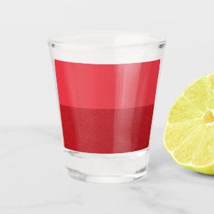 Tomato Red Half-&-Half Shot Glass – Customizable