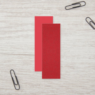 Tomato Red Half-Texture Business Card – Customize