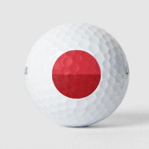 Tomato Red Half-Texture Custom Golf Balls