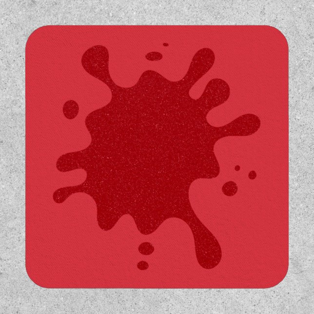 Tomato Red Ink Blot Patch – Customizable (Front)