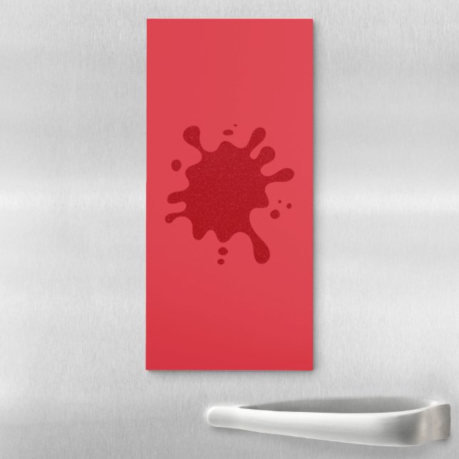 Tomato Red Ink Drop Memo Pad – Customizable (In Situ)