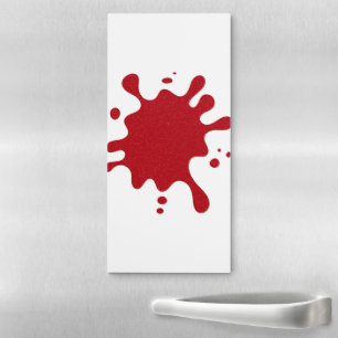 Tomato Red Ink Splash Custom Magnet Pad