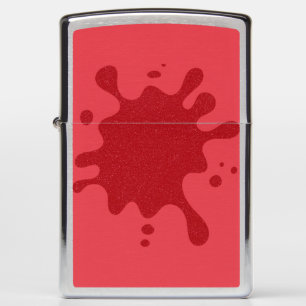 Tomato Red Inkblot Zippo® Lighter – Customizable