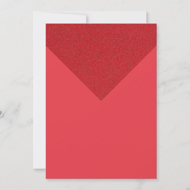 Tomato Red Inverted Triangle Card – Customizable (Front)