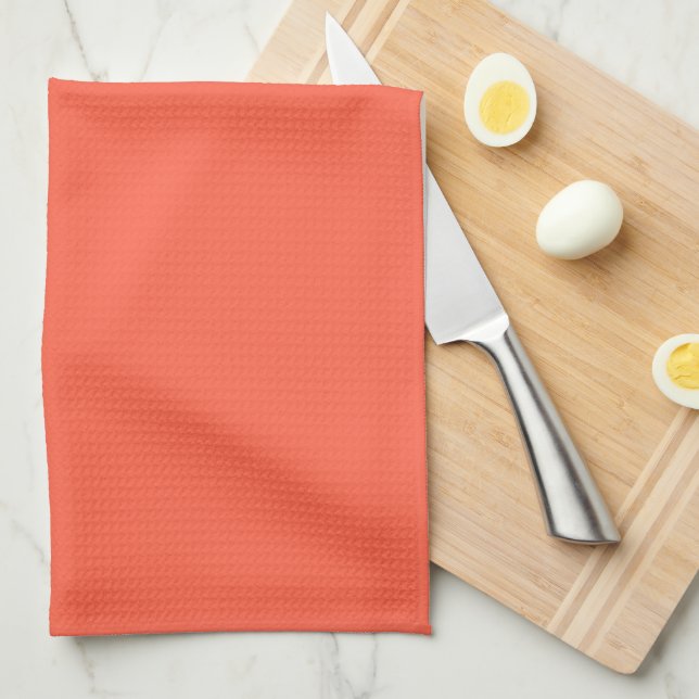 Tomato Red Kitchen Towel (Quarter Fold)