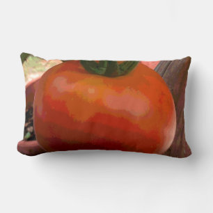 Tomato Red Lumbar Pillow