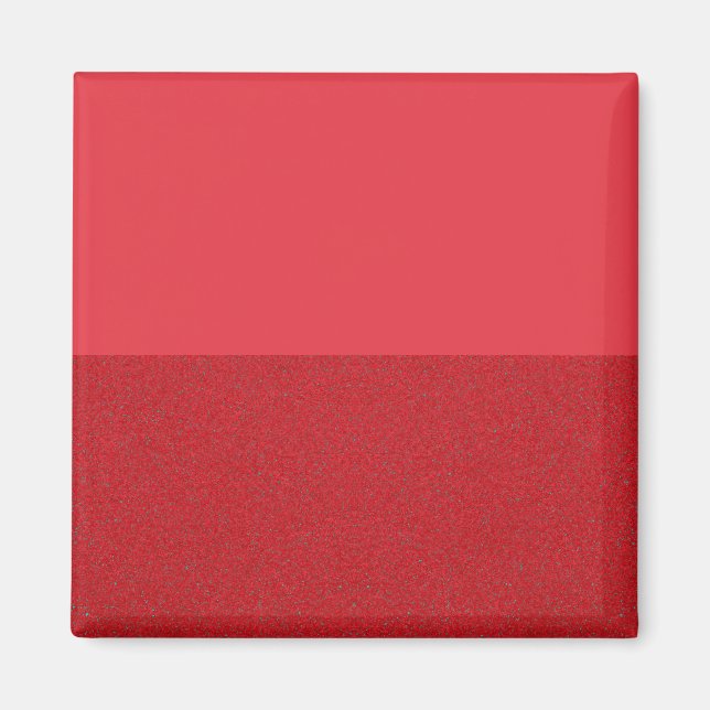 Tomato Red Magnet – Matte Top, Textured Base (Front)