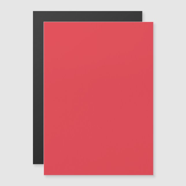 Tomato Red Magnetic Card Template – Customizable (Front/Back)