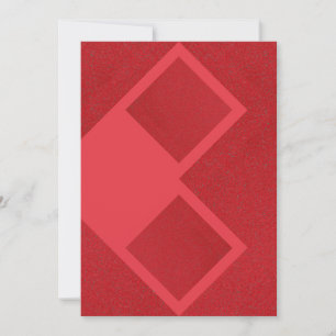 Tomato Red Modern Diamond Card – Customizable