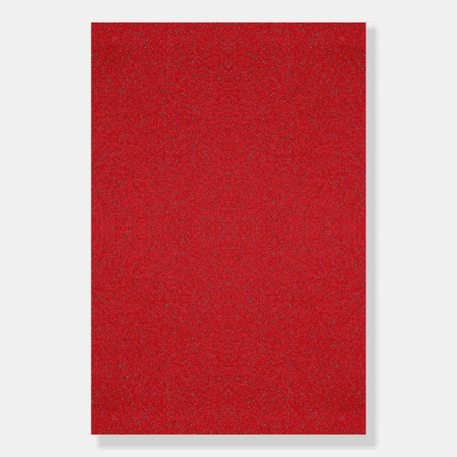 Tomato Red Noise-Effect Foam Board – Customizable (Front)