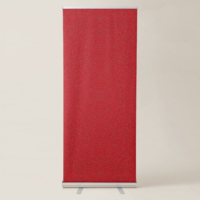 Tomato Red Noise Effect Roll-Up Banner – Customize (Front)