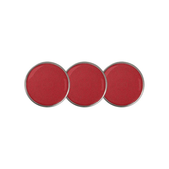 Tomato Red Noise Golf Ball Markers – Customizable (3 Up)