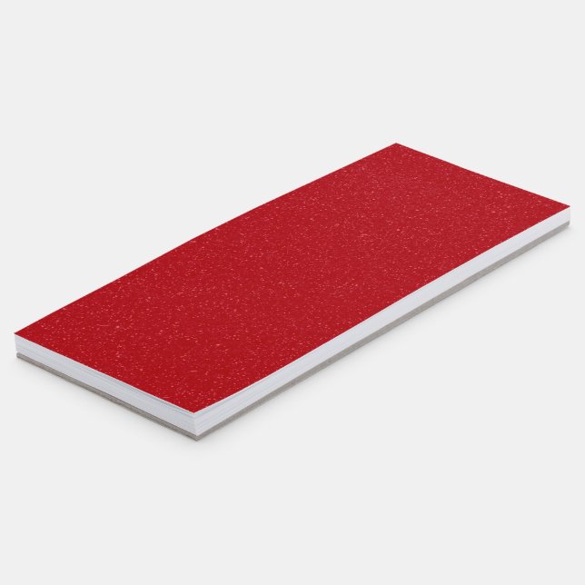 Tomato Red Noise Magnetic Notepad – Customizable (Angled)