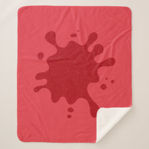 Tomato Red Noise Splash Blanket – Customizable