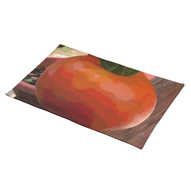 Tomato Red Placemat (On Table)