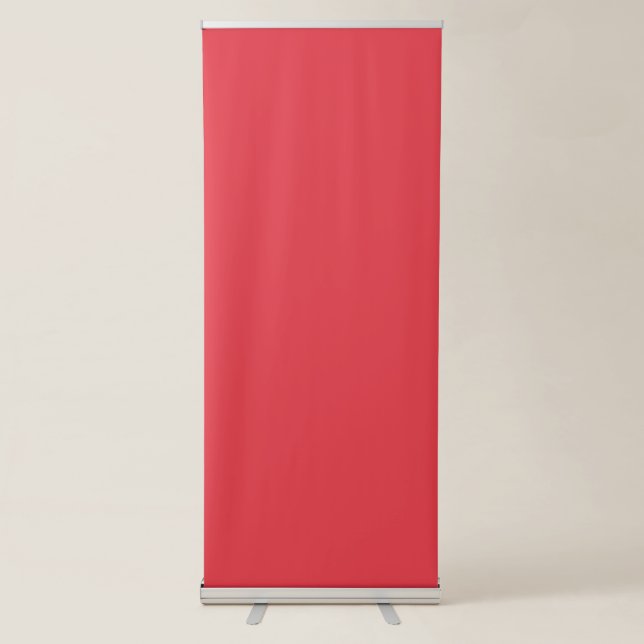 Tomato Red Retractable Roll-Up Banner – Customize (Front)