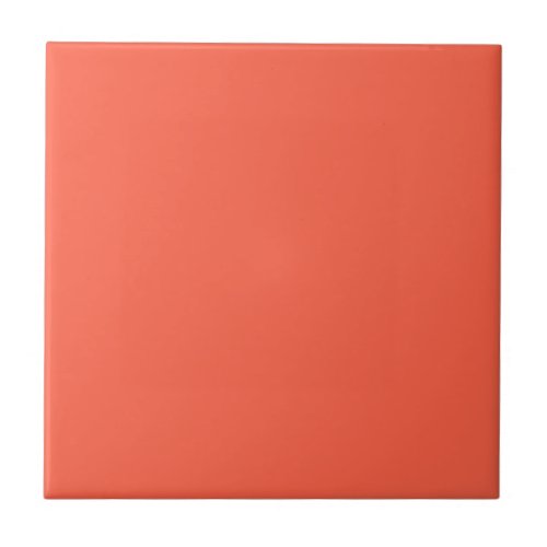 Tomato Red Solid Color Tile