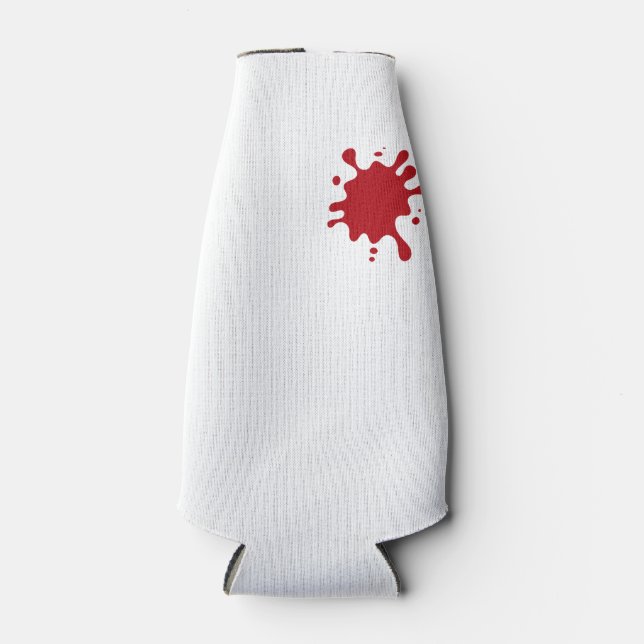 Tomato Red Splash 12-oz Bottle Cooler – Customize (Front)