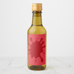 Tomato Red Splash Custom Bottle Label