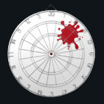Tomato Red Splash Custom Dartboard<br><div class="desc">Hit every target in style with the Tomato Red Splash Custom Dartboard—a full-size, regulation 18" diameter board that doesn’t just score in darts but dominates in design. The explosive red ink-splash bursts across the scoring zone like a precision strike, but here’s the kicker: this board is fully customizable on Zazzle....</div>