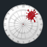 Tomato Red Splash Custom Dartboard<br><div class="desc">Hit every target in style with the Tomato Red Splash Custom Dartboard—a full-size, regulation 18" diameter board that doesn’t just score in darts but dominates in design. The explosive red ink-splash bursts across the scoring zone like a precision strike, but here’s the kicker: this board is fully customizable on Zazzle....</div>