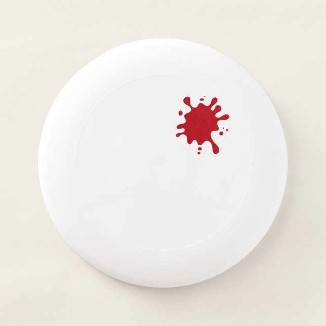Tomato Red Splash Custom Frisbee (Front)