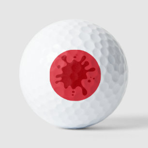 Tomato Red Splash Custom Golf Ball