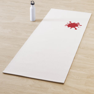 Tomato Red Splash Custom Yoga Mat