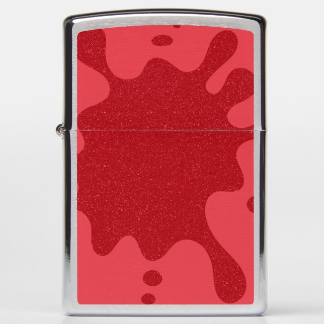Tomato Red Splash | Custom Zippo® Lighter (Front)