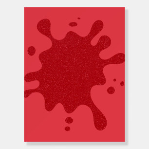 Tomato-Red Splash Foam Board Display – Customize