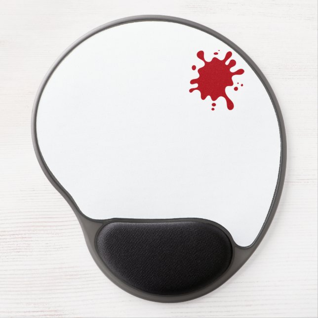 Tomato Red Splash Gel Mouse Pad – Customizable (Front)
