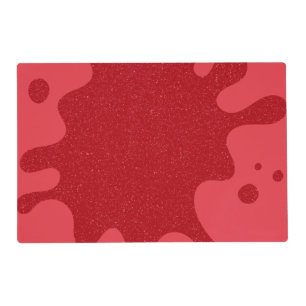 Tomato Red Splash Laminated Placemat – Customize