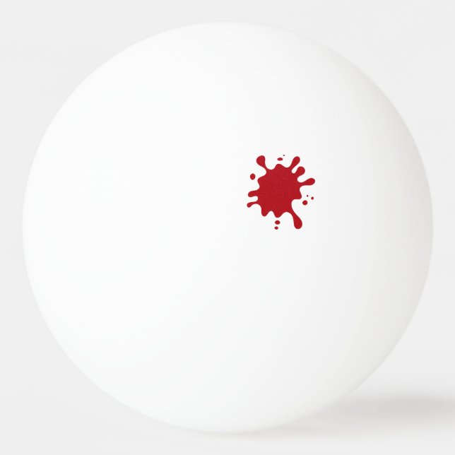 Tomato Red Splash Ping-Pong Ball – Customizable (Front)