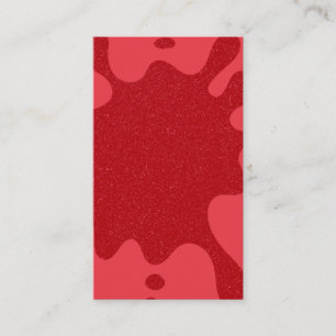 Tomato Red Splash Texture Calling Card – Customize
