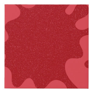 Tomato Red Splash Wall Canvas – Customizable