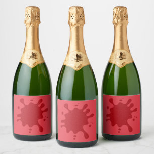 Tomato Red Splash Wine Bottle Labels – Customize