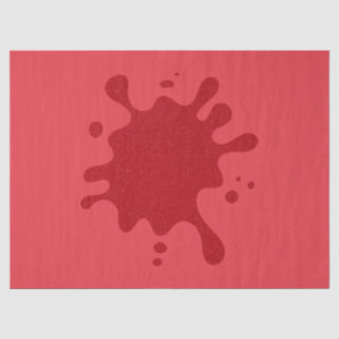 Tomato Red Splat Custom Tissue Paper