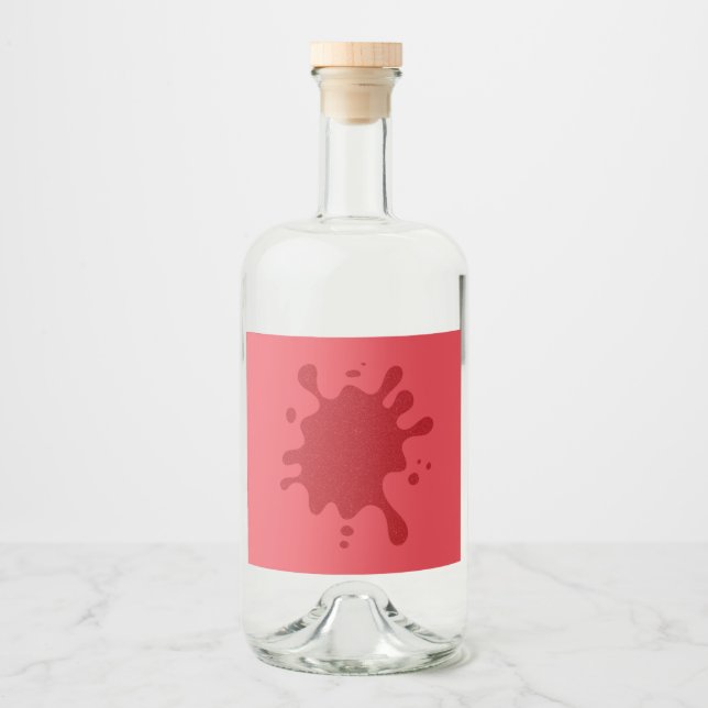 Tomato Red Splatter Custom Label (Front)