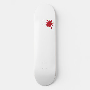 Tomato Red Splatter Custom Skateboard