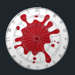 Tomato Red Splatter Dartboard – Customizable<br><div class="desc">Make a striking statement with the Tomato Red Splatter Dartboard—where playful design meets professional quality. Featuring a bold crimson splash on a clean white backdrop, this dartboard delivers both visual impact and interactive entertainment. It’s a conversation piece, a party starter, and a high-performance game board in one. Ideal for large-scale...</div>