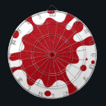 Tomato Red Splatter Dartboard – Customizable<br><div class="desc">Stand out with this Tomato Red Splatter Dartboard—designed to grab attention and steal the spotlight. Featuring a striking red splash that bursts from the center like a firework on a clean white base, this board screams personality. The textured noise effect adds depth, giving it a vivid, contemporary look that transforms...</div>