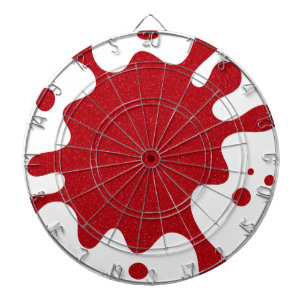 Tomato Red Splatter Dartboard – Customizable