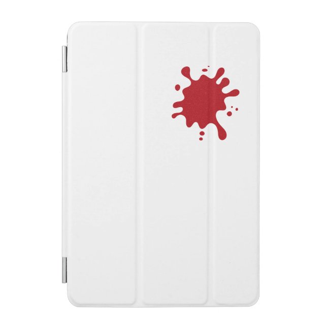 Tomato-Red Splatter iPad Mini Smart Cover (Custom) (Front)