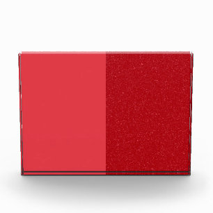 Tomato-Red Split Acrylic Photo Block – Customize